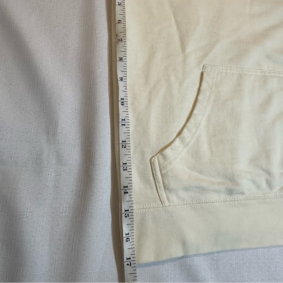 Cleveland Football Hoodie | Size L | Cream Graphic Sweatshirt - Picture 10 of 12